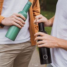 Load image into Gallery viewer, Plonk Bottle - Black Insulated Wine Bottle