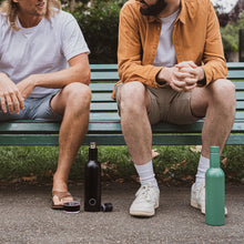 Load image into Gallery viewer, Plonk Bottle - Green Insulated Wine Bottle