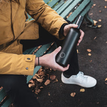 Load image into Gallery viewer, Plonk Bottle - Black Insulated Wine Bottle