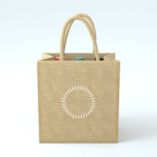 Load image into Gallery viewer, Six Wine Bottle Jute Tote Bag
