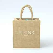 Load image into Gallery viewer, Six Wine Bottle Jute Tote Bag
